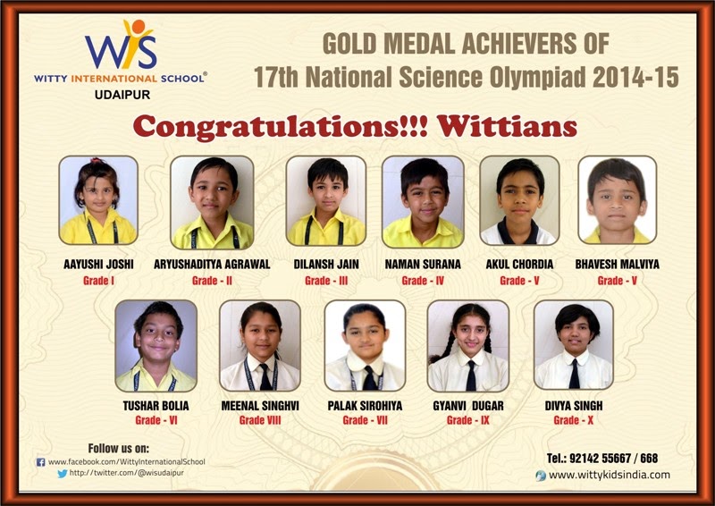 On the top of the World... 17th National Science Olympiad 2014 (Gold