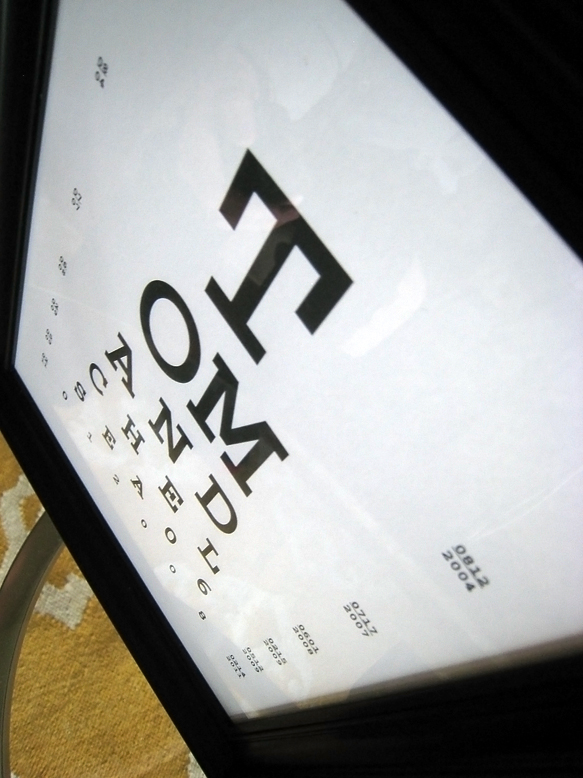 This Fresh Fossil Fun Idea DIY Personal Eye Chart Art