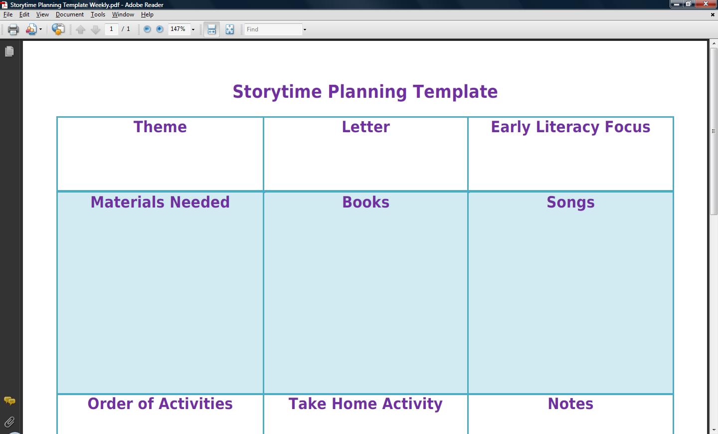 time plan sheet