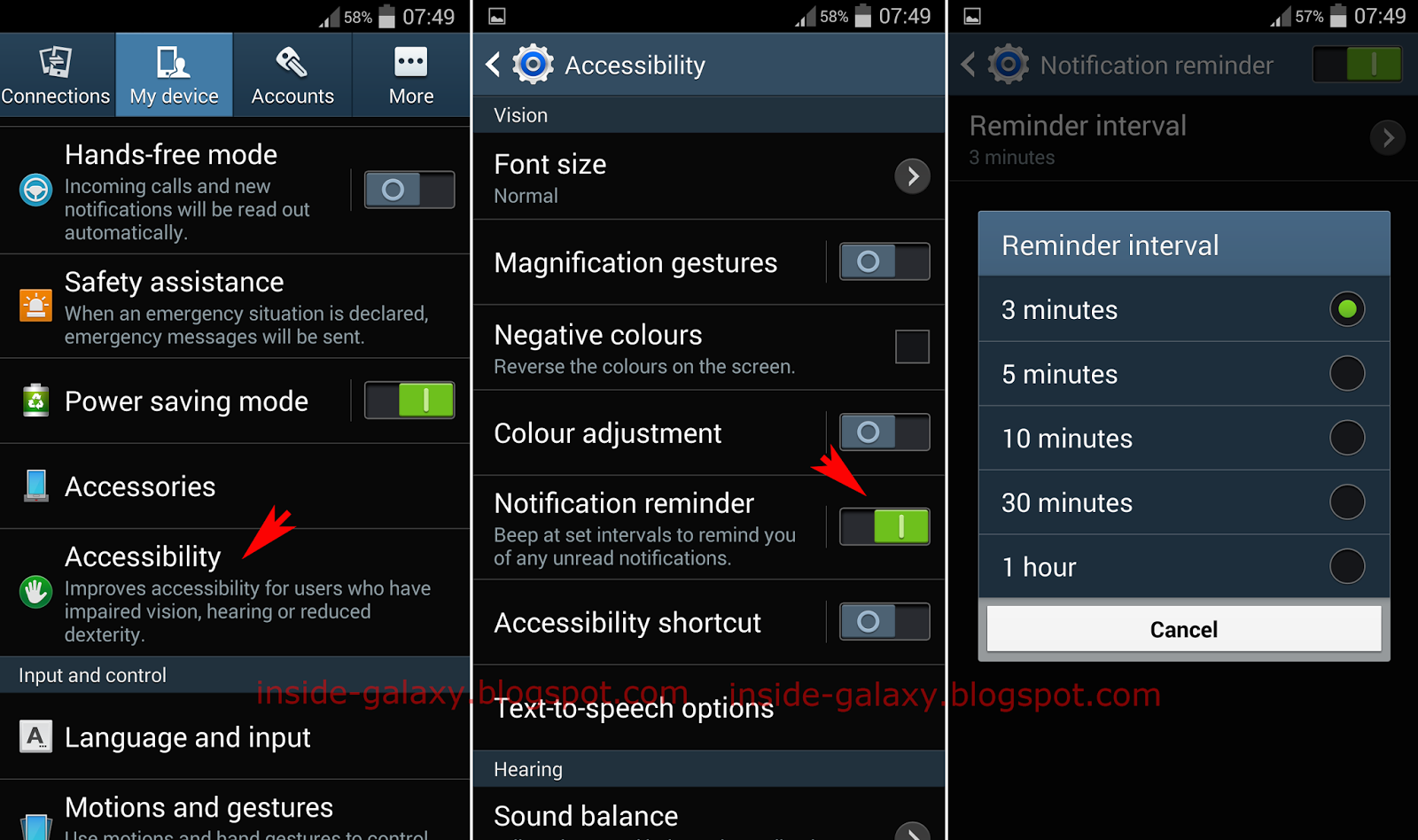 Inside Galaxy Samsung Galaxy S4 How to Enable or Disable Notification