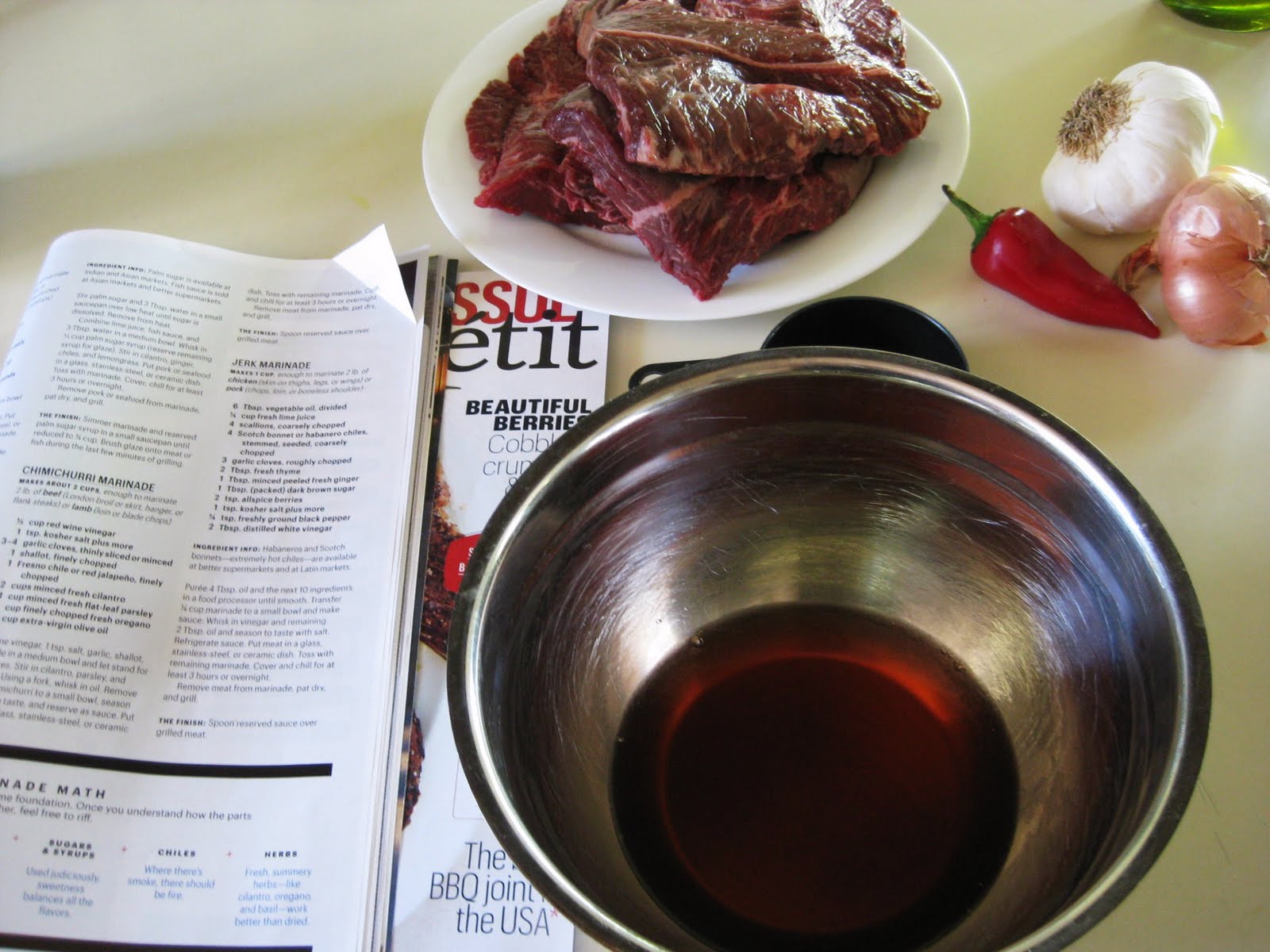 The Joyful Table Chimichurri Steak (from Bon Appetit)