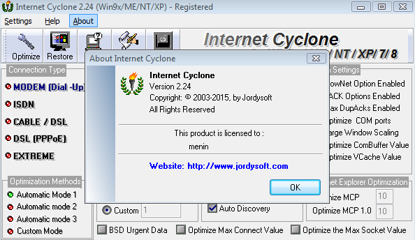 Internet Cyclone V2.24 Internet Cyclone V2.24