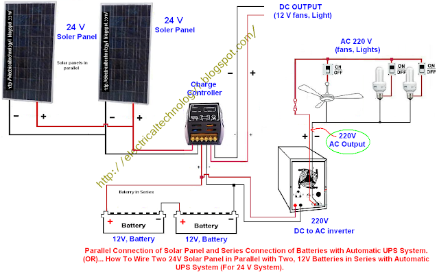Electrical technology: How To Wire Two 24V Solar Panels in Parallel
