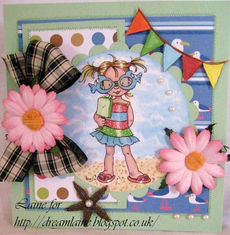 Dream Laine: Summer Girl for Totally Paper Craft Challenge