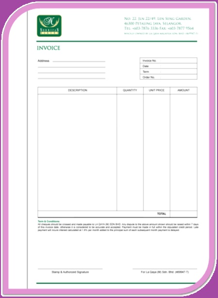 creative design print out exclusively for you bill book