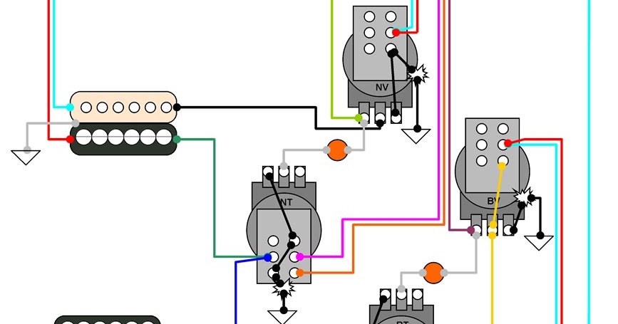Hermetico Guitar: Wiring Diagram: Jimmy Page's mod