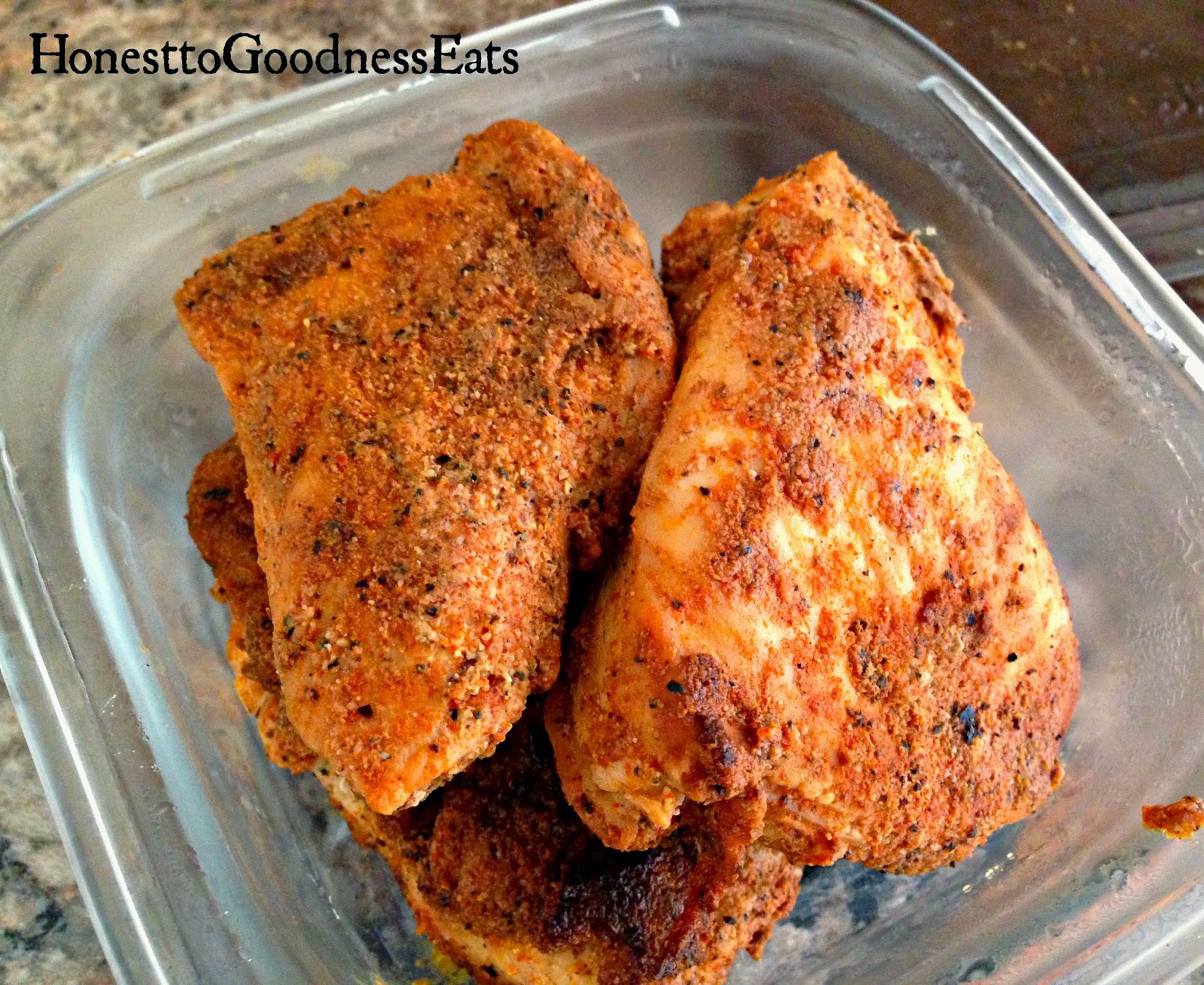 Honest to Goodness Eats Spicy Chicken Breast Recipe Great for Grilling!