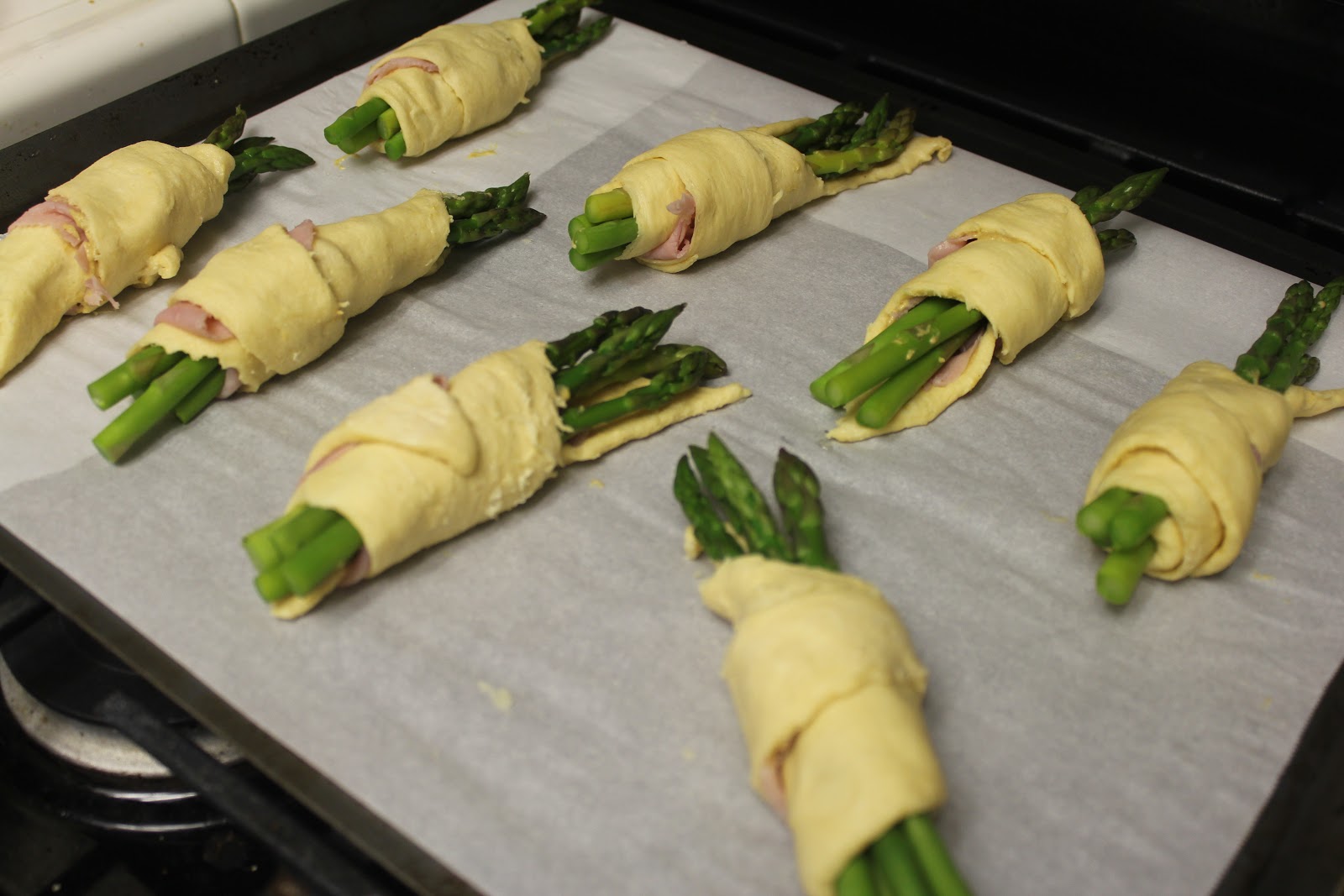 The Foodista Chronicles Dijon Ham and Asparagus RollUps