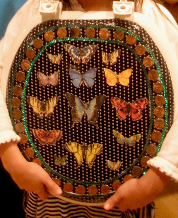 mintagehome Craft 52 week 52 a decorative toilet seat