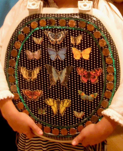 mintagehome Craft 52 week 52 a decorative toilet seat