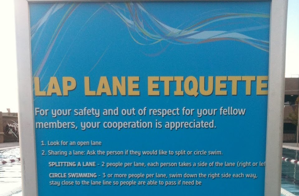 CAC Boulder Swim Lap Lane Etiquette Check out our new sign!!