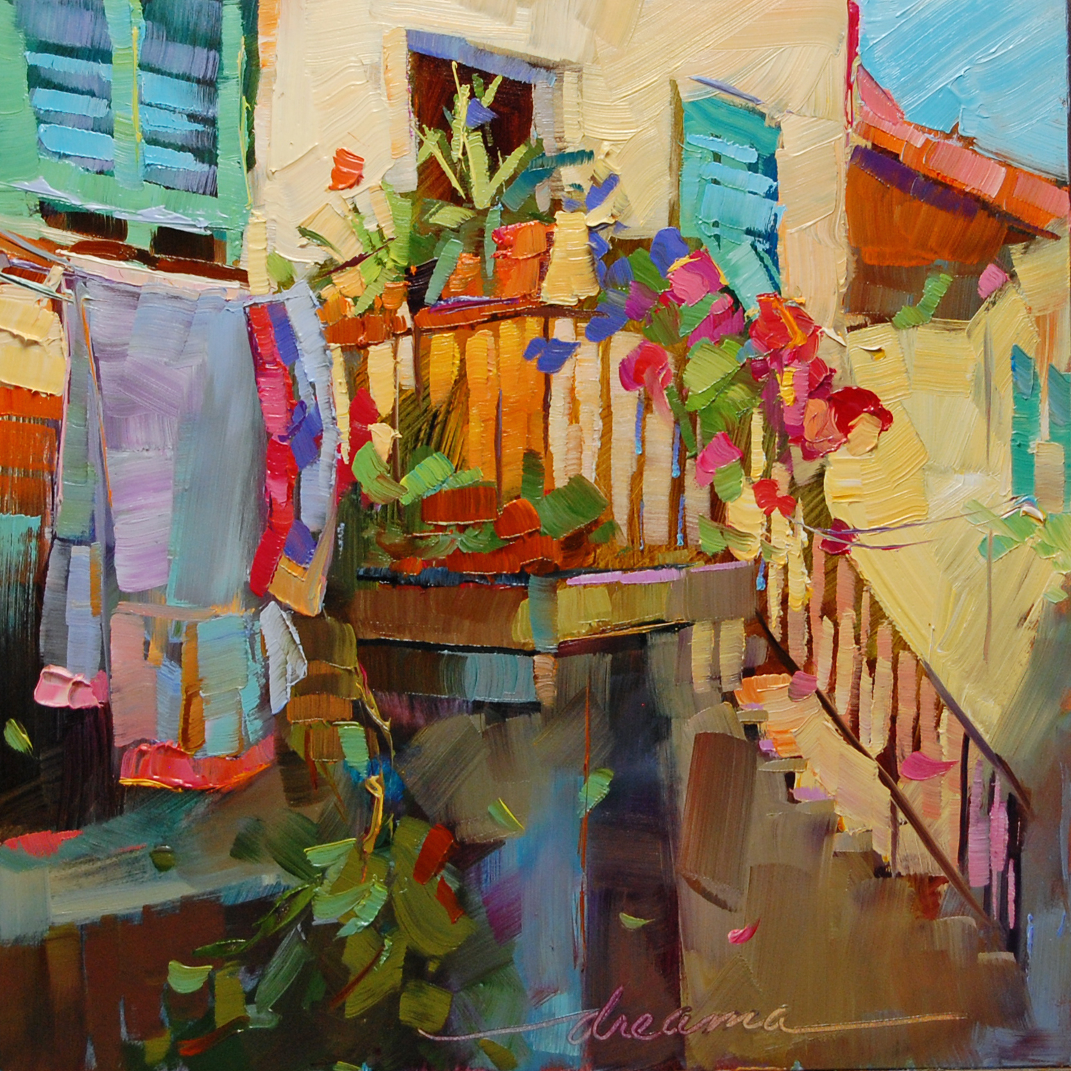 Dreama Tolle Perry » Artist and Writer » "The Art of Laundry" SOLD
