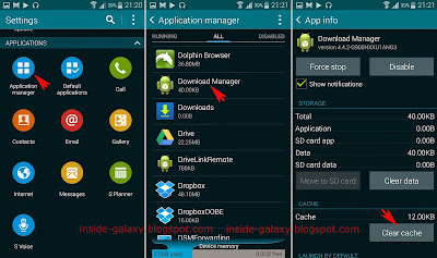 Inside Galaxy: Samsung Galaxy S5: How to Clear App Cache in Android 4.4