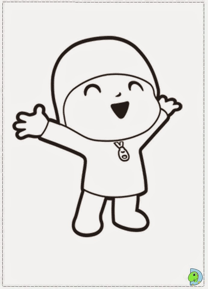 Dinokids - Desenhos para colorir: Desenhos do Pocoyo para colorir