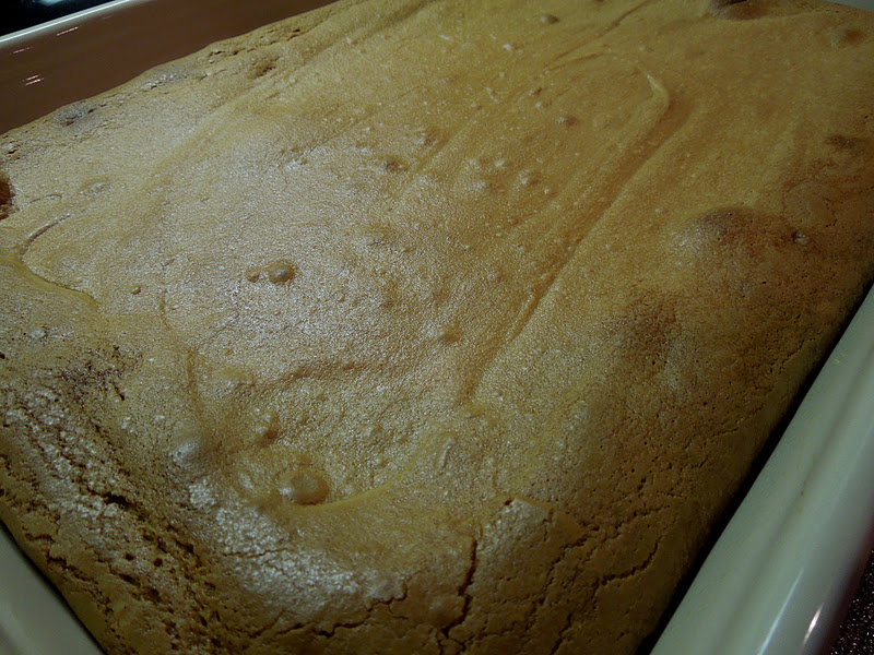 Caramel Chocolate And Almond Gooey Butter Cake