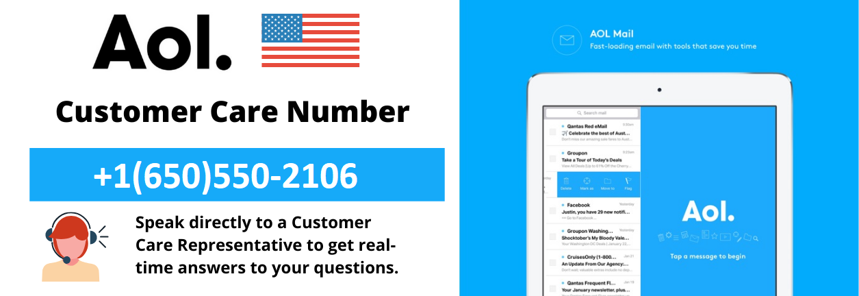 AOL Customer Care Number +1(650)550-2106