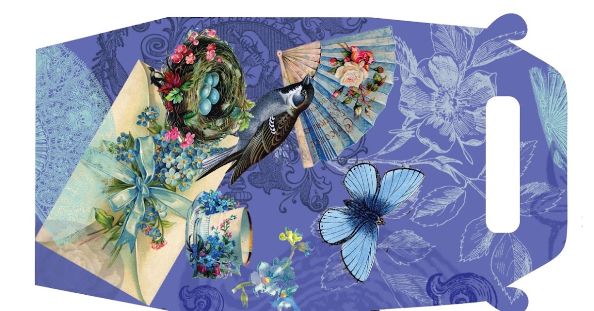 The Artzee Blog Blue Color Themed Spring Gift Box Printable