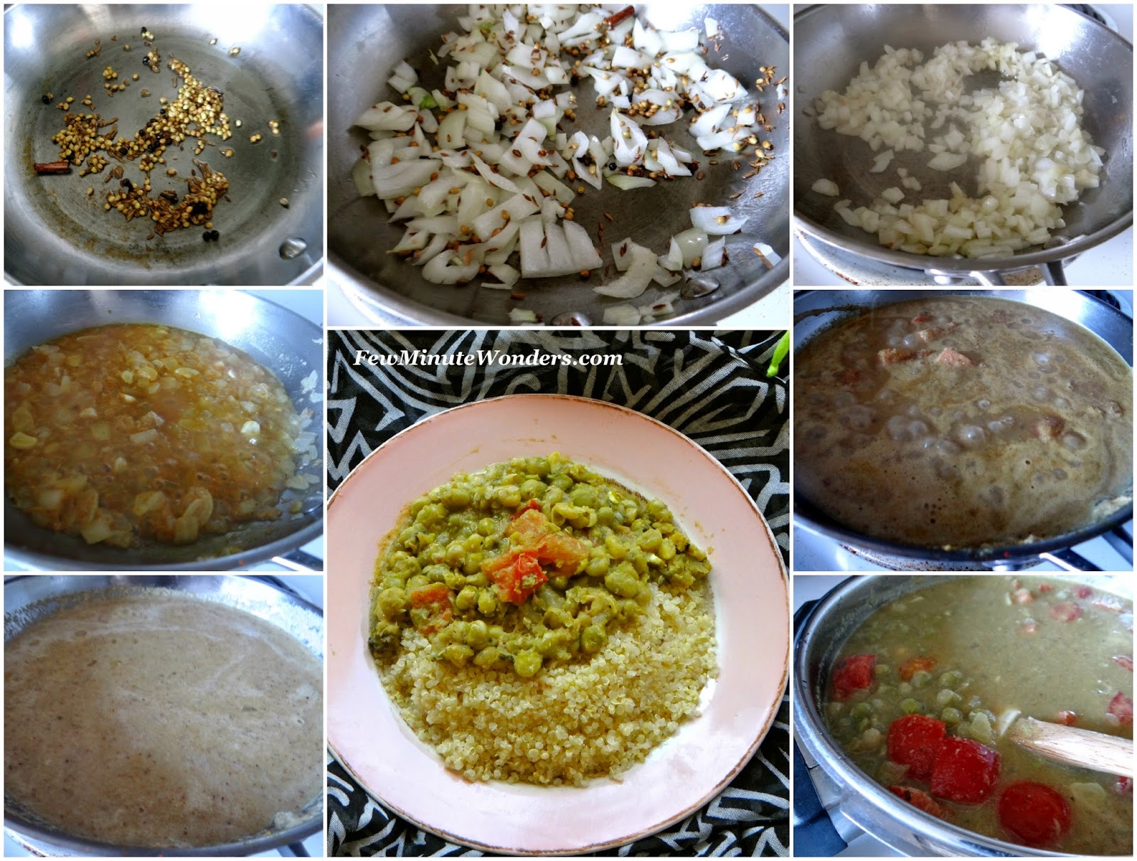 Peas Masala Few Minute Wonders