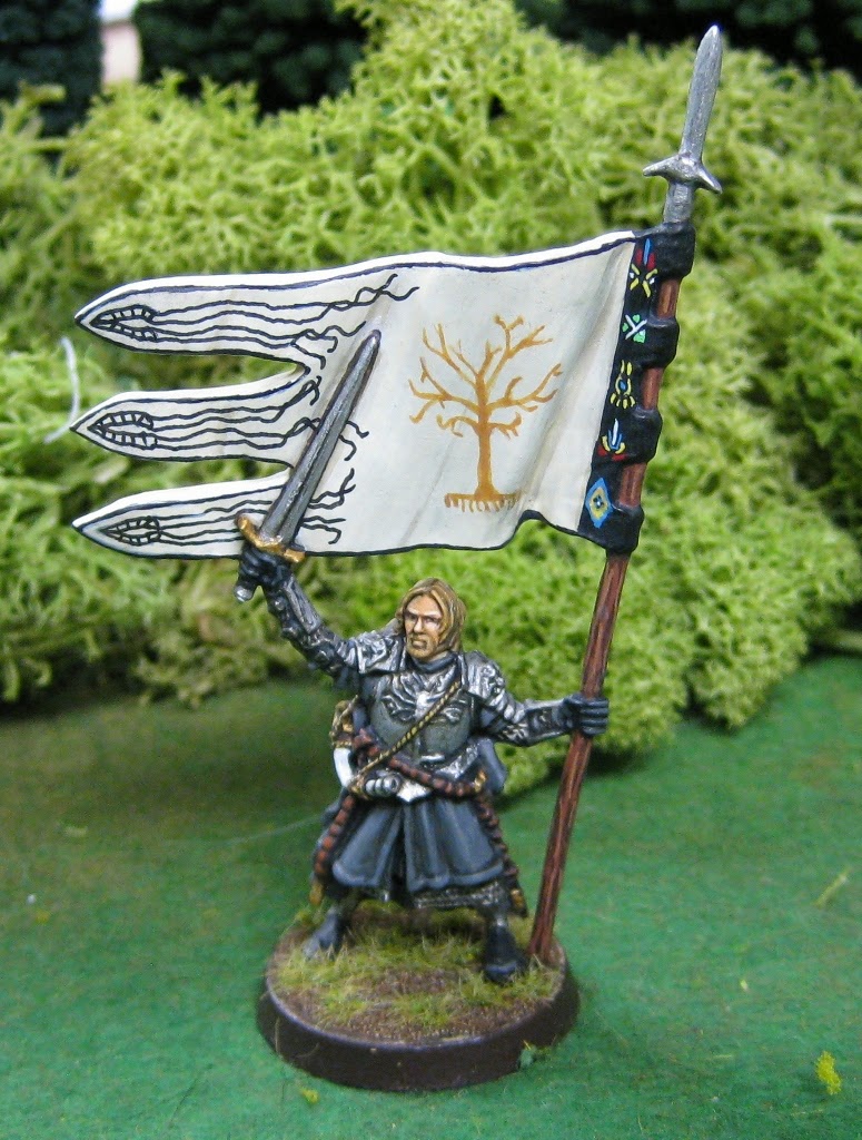 Details about   752 1x 25mm 28mm LOTR Lord Of The Rings GONDOR Boromir‘s Banner NEW No.6