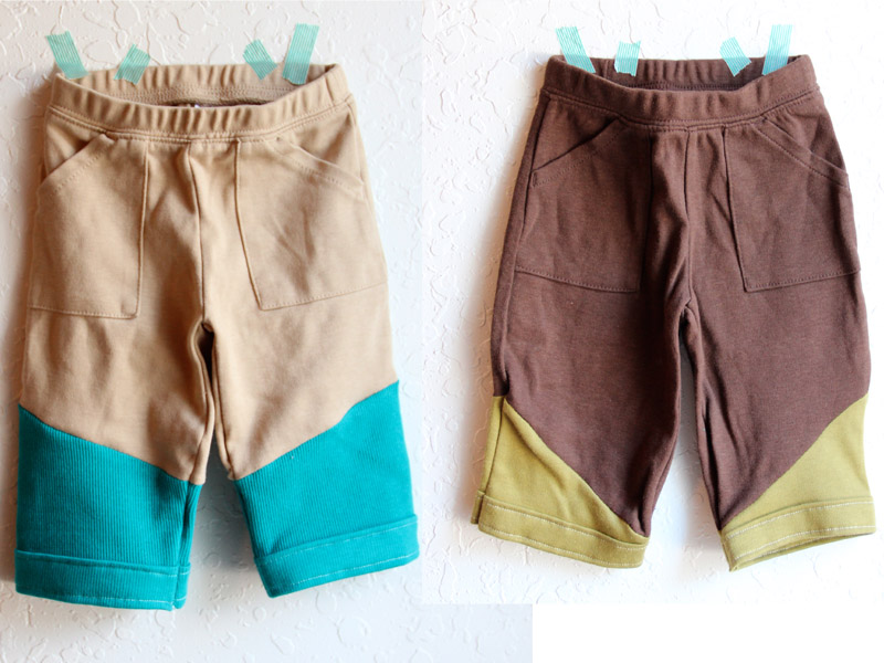 blue eyed freckle Reconstructed Boy Pants DIY