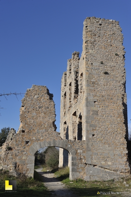 les ruines du chateau de tournes photo pascal blachier