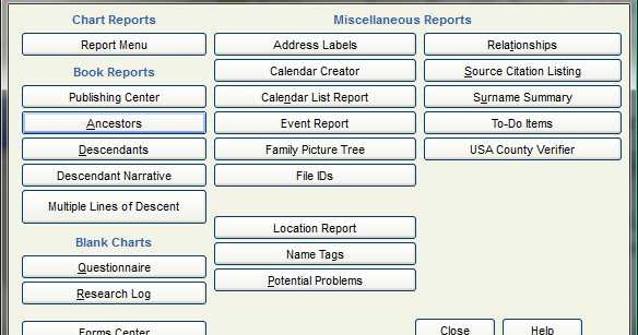 family tree address labels