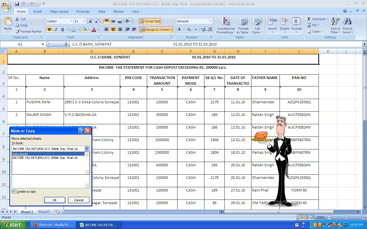 How to create a copy of Excel Sheet ~ Shortcuts