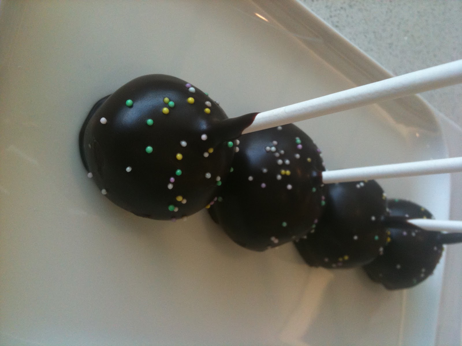 Hey Eat This Cake Balls on a Stick
