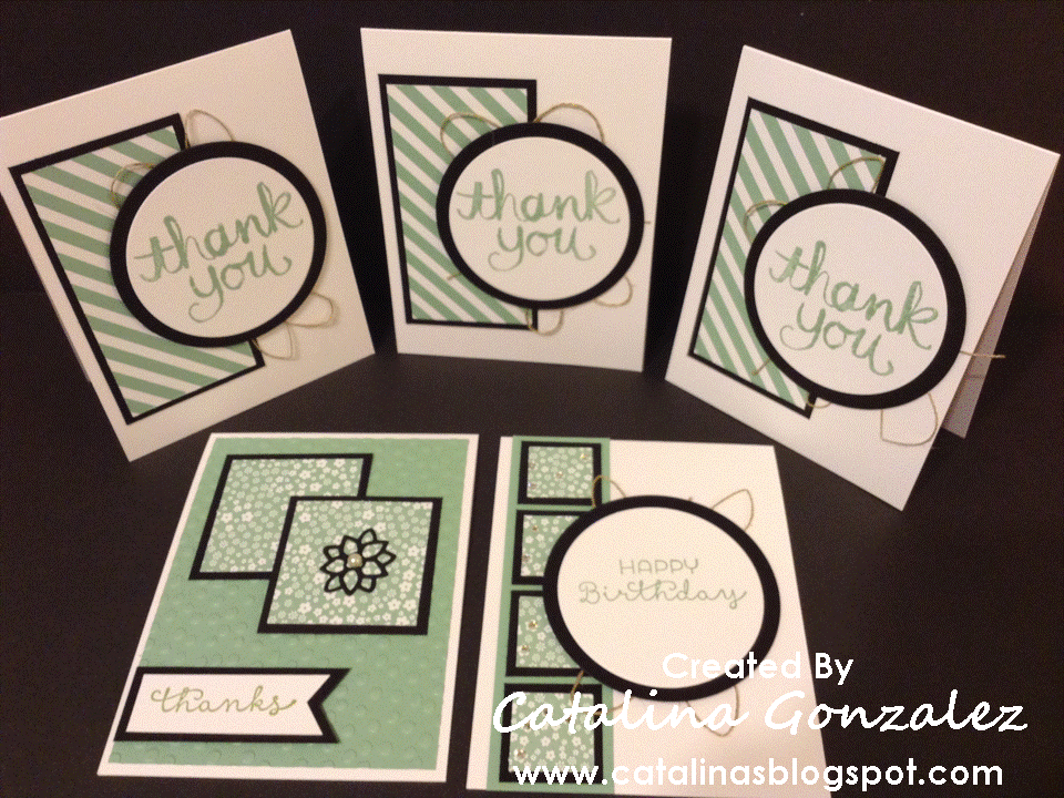 Catalina's Cards 6 x 6 One Sheet Wonder (5 cards)