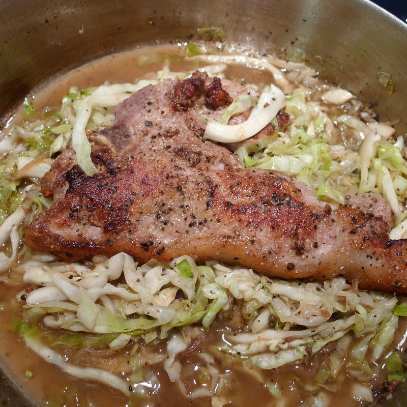 Culinary Adventures in London Braised Veal Chops with Creamy Cabbage