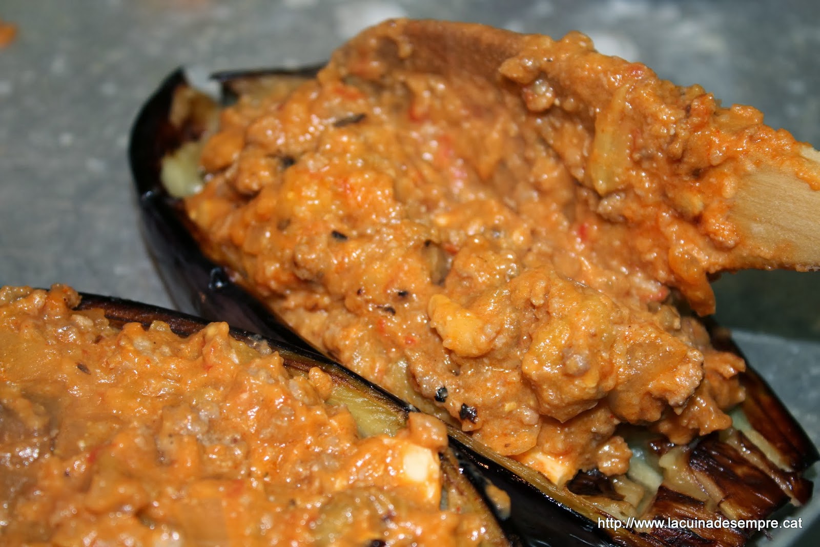 La cuina de sempre: Albergínies farcides