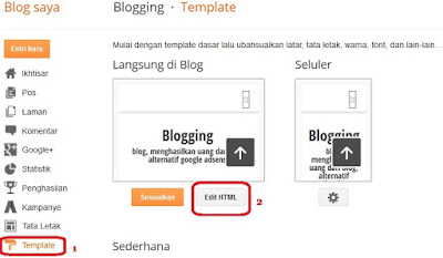 cara memasang iklan revenuehits di blogger