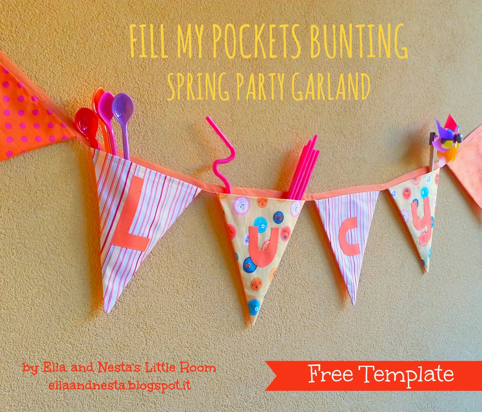 Ella & Nesta's Little Room Fill My Pockets Bunting Spring Party