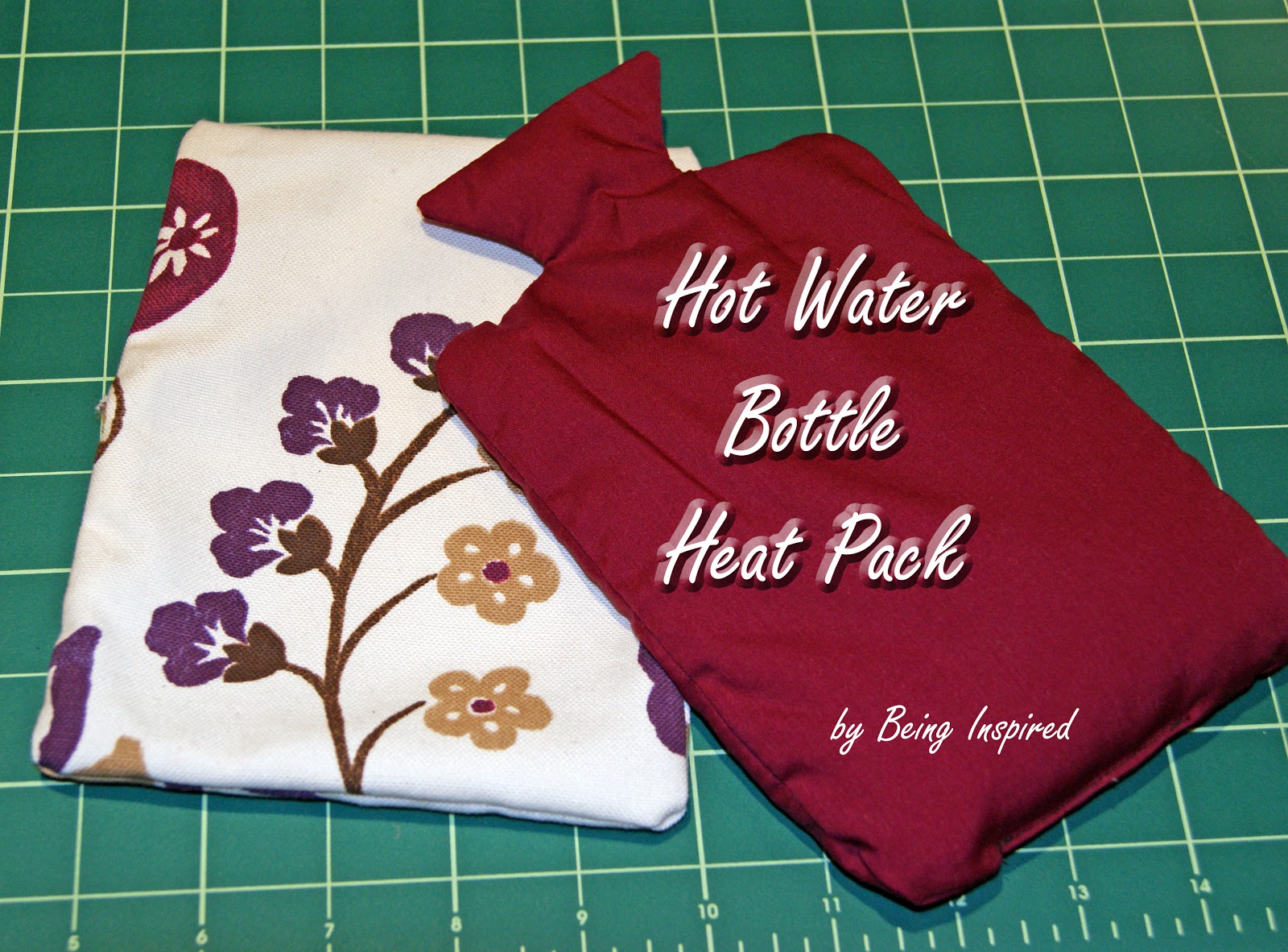 Being Inspired Hot Water Bottle Heat Pack Tutorial