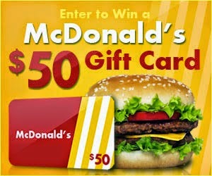 Get a $50 McDonalds Gift Card Now!