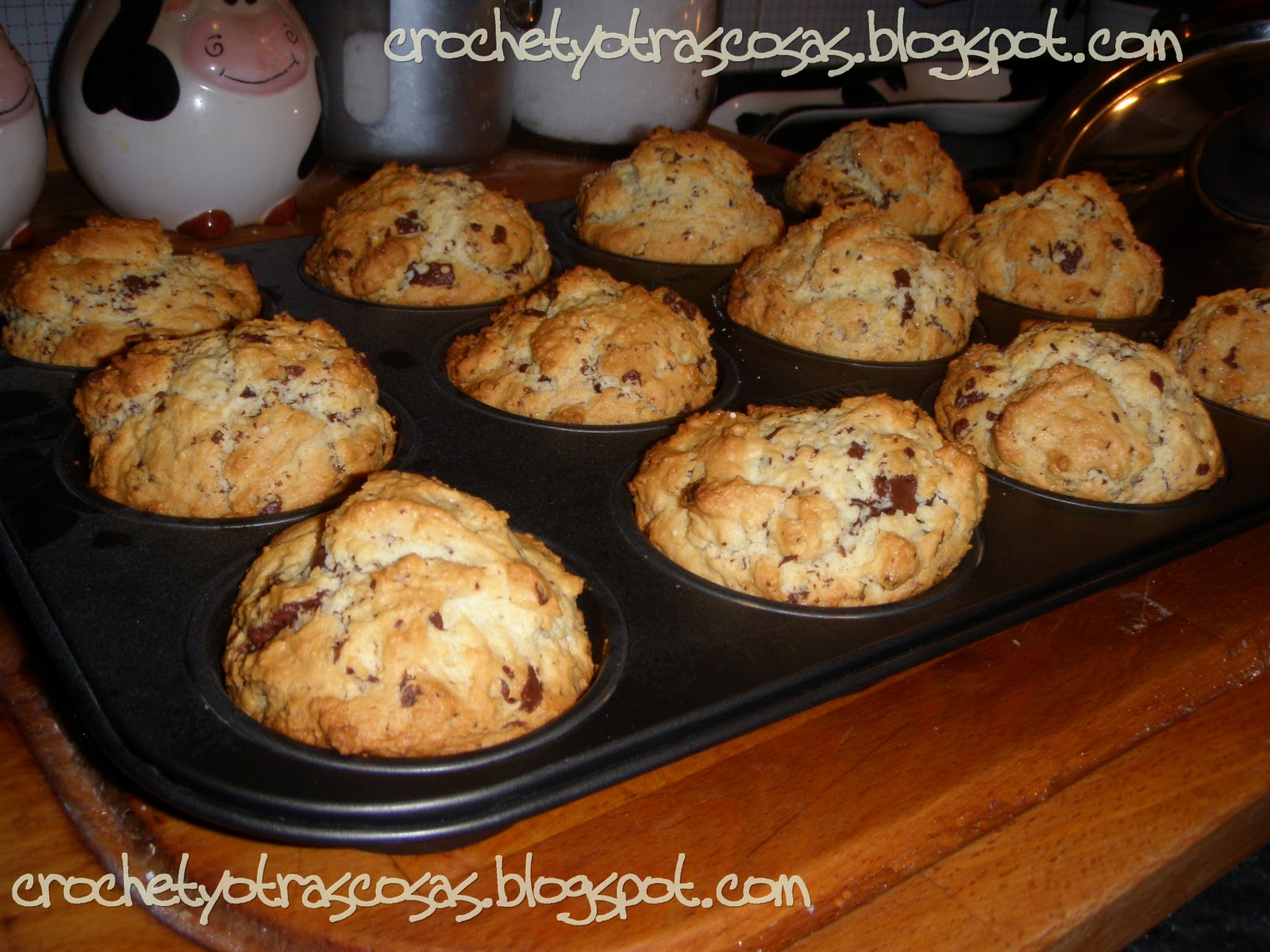 Crochet y Otras Cosas Receta Muffins tipo Starbucks