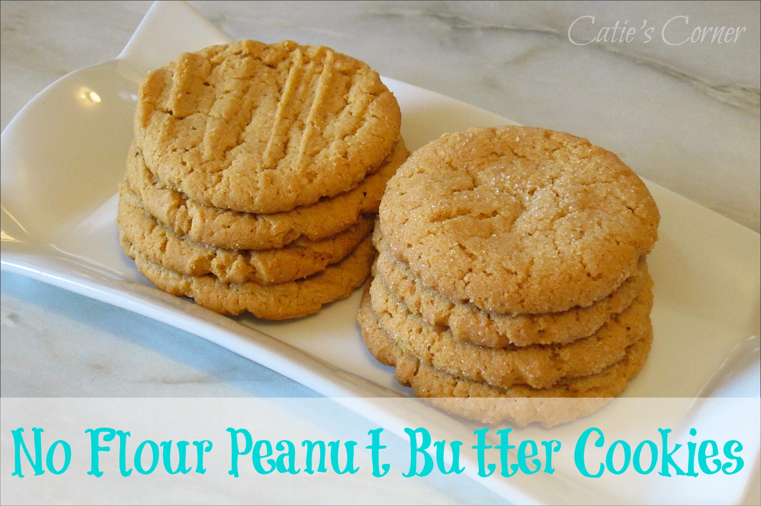 Catie's Corner No Flour Peanut Butter Cookies