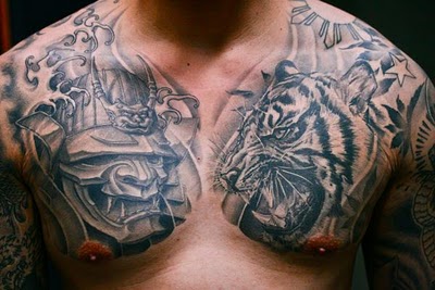 unique tattos tiger and