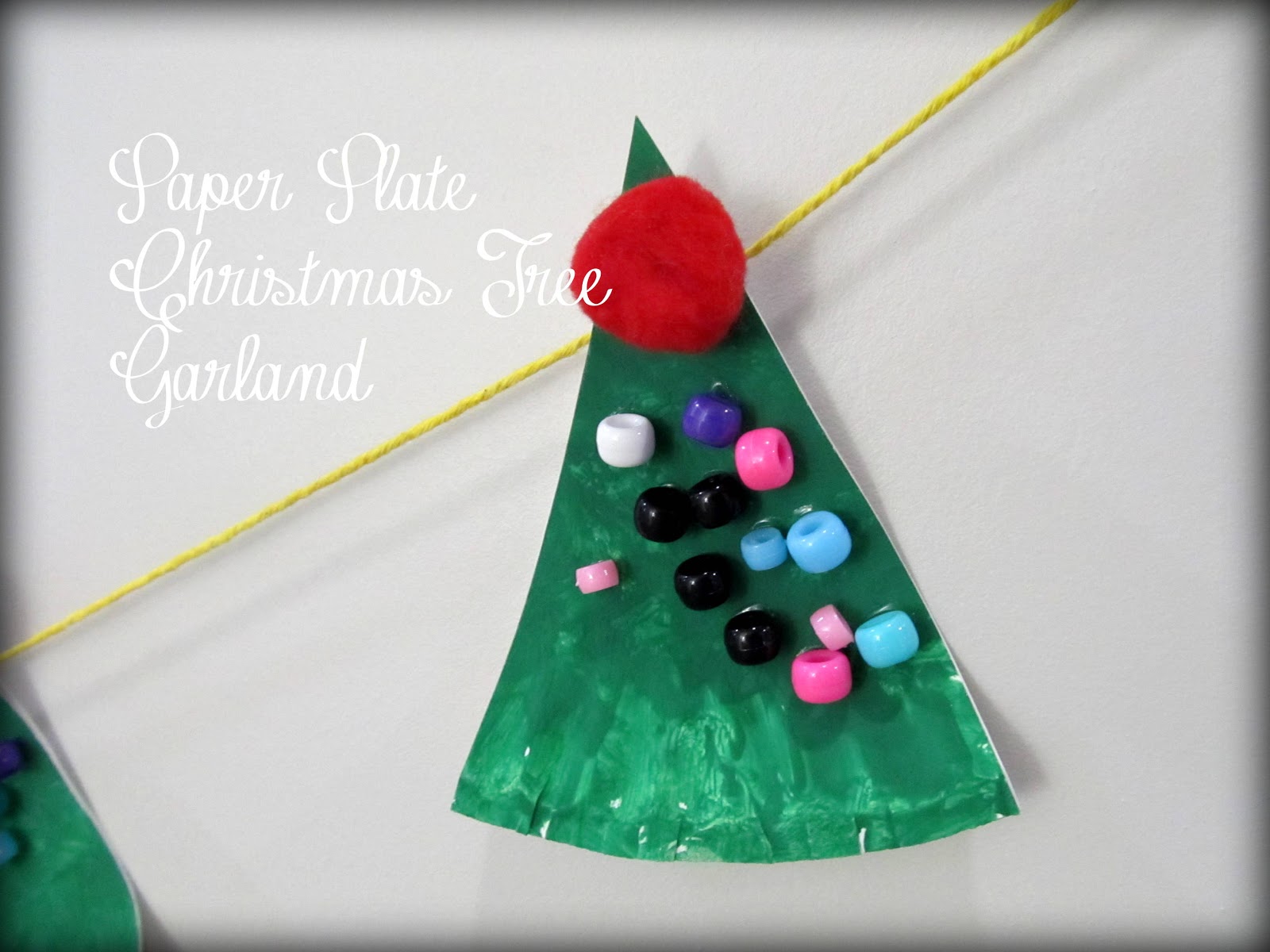 Pickup Some Creativity Paper Plate Christmas Tree Garland