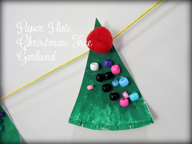 Pickup Some Creativity: Paper Plate Christmas Tree Garland