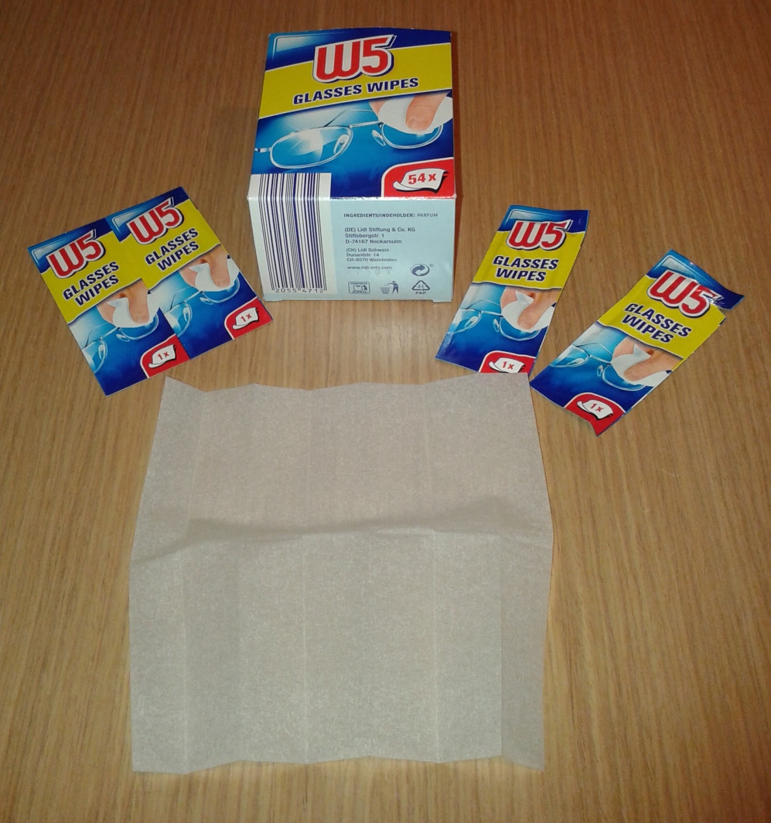 Live a Lidl W5 Glasses Wipes