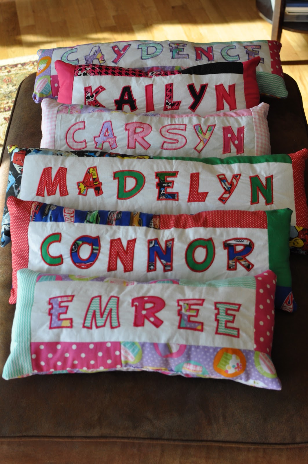 Custom Child’s Name Pillows Sew Wonderfully Jamie