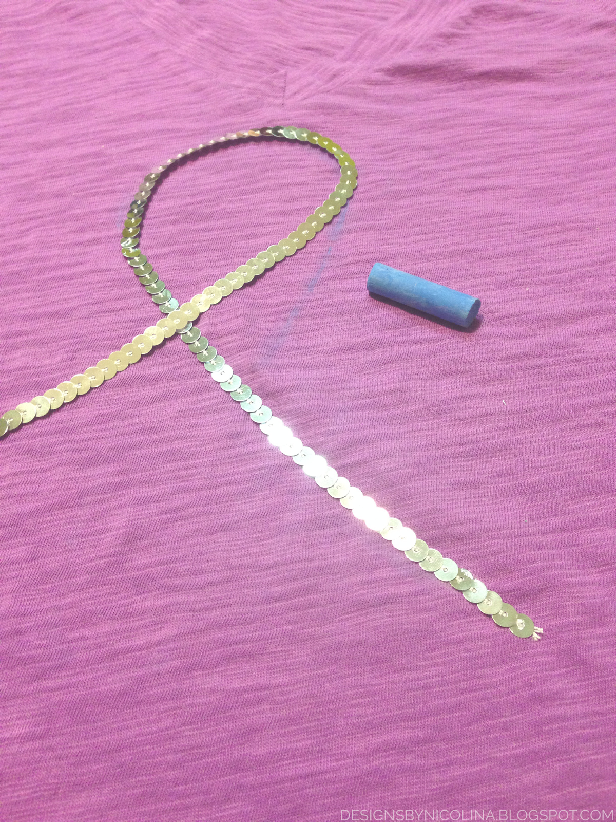 designs by nicolina DIY SEQUINED SHIRT