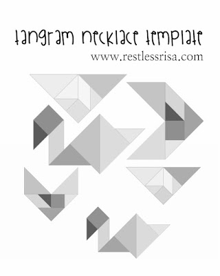 restlessrisa: Tangram Necklace DIY