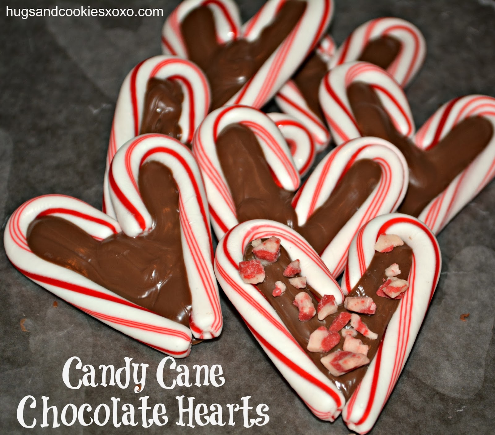 CANDY CANE HEARTS - Hugs and Cookies XOXO
