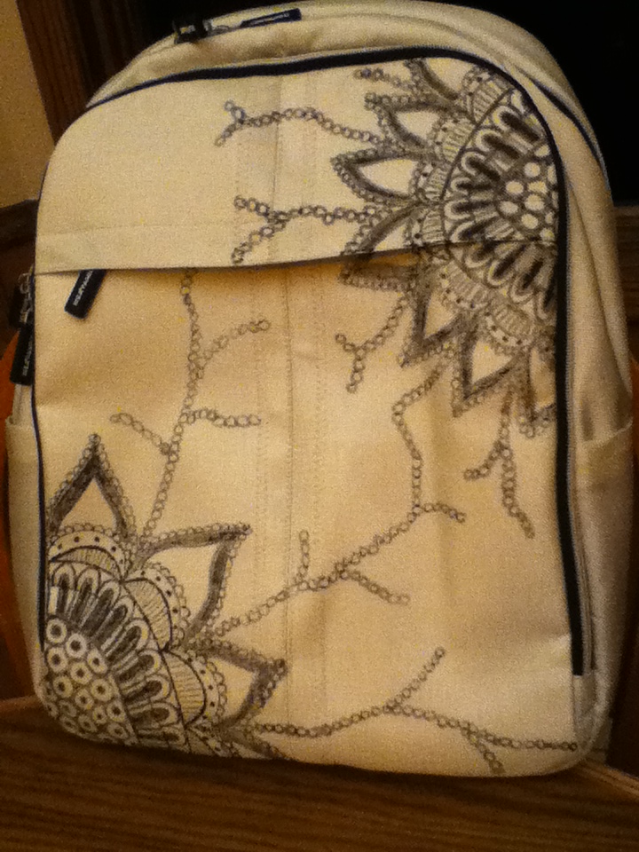 Virginia Bailey Art Inspired IKEA BACKPACK CUSTOMIZED WITH ORIGINAL