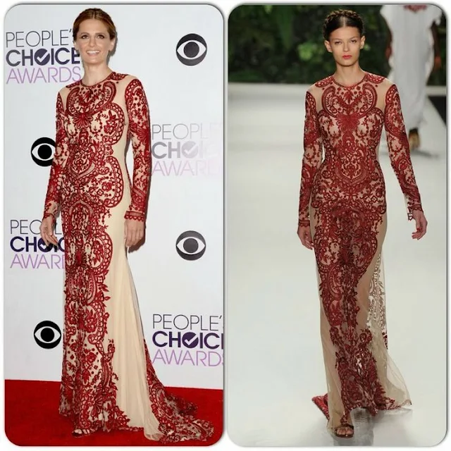 Stana Katic in Naeem Khan – 2014 People’s Choice Awards