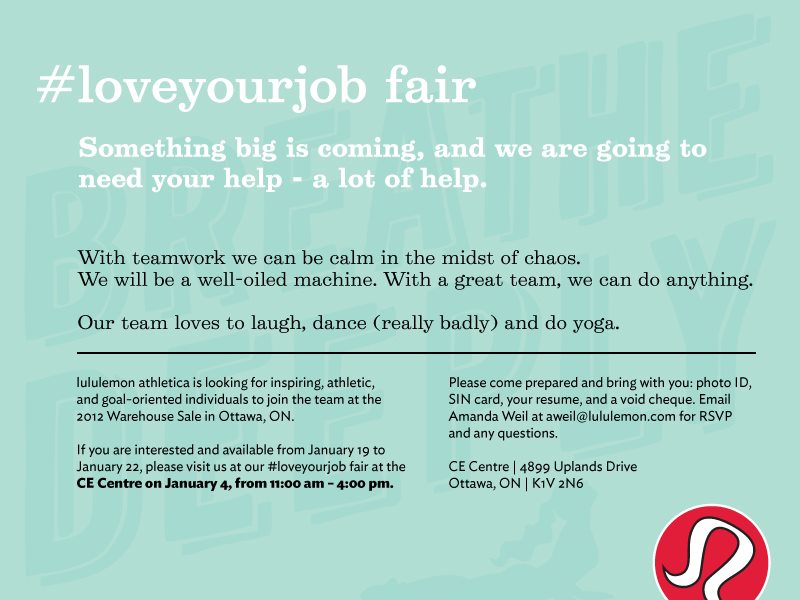 Lululemon Addict Upload Tomorrow, Warehouse Sale Kind of Anounced