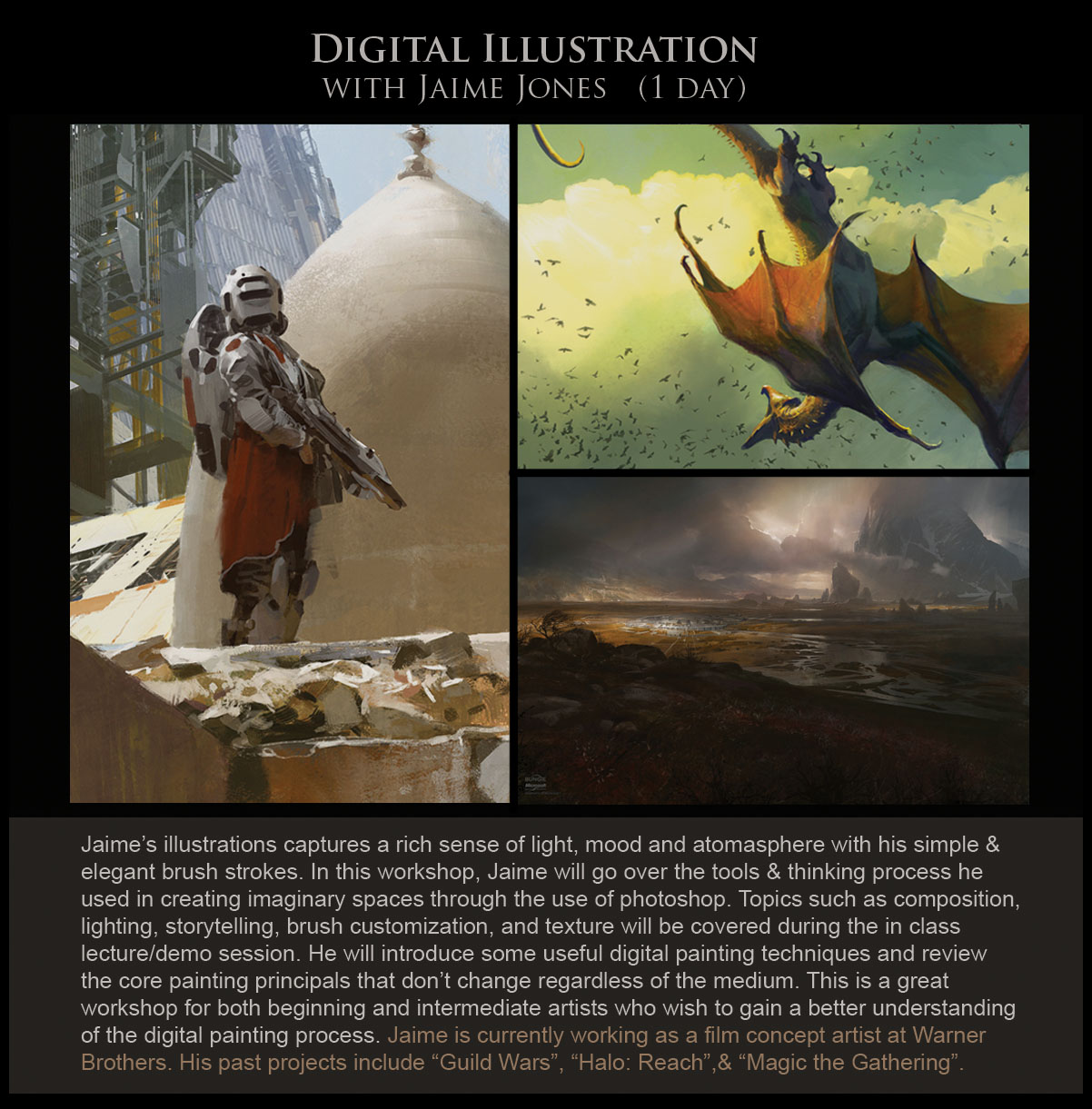 Concept Design Academy Images from Jaime Jones' "Digital Illustration
