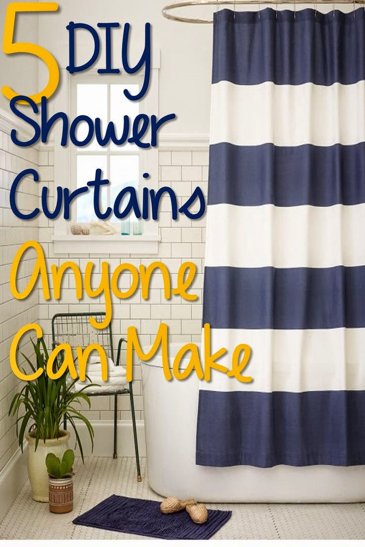 5 DIY Shower Curtains